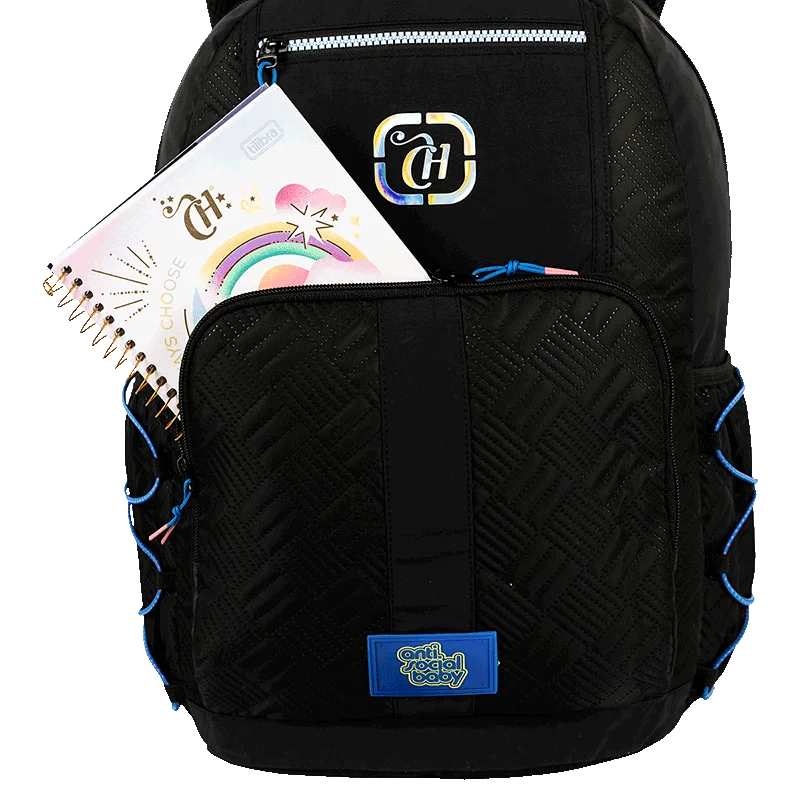 Mochila Grande Capricho Vibes - Preto