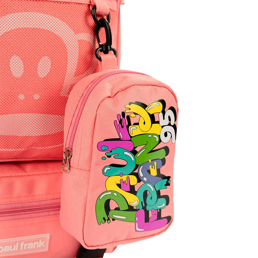 Mochila Grande Paul Frank Casual Laranja - Coral