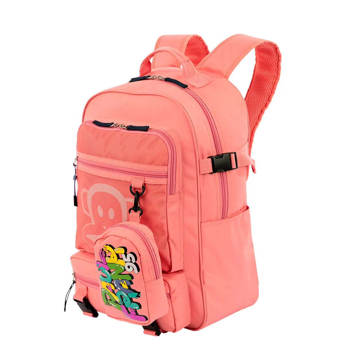 Mochila Grande Paul Frank Casual Laranja - Coral