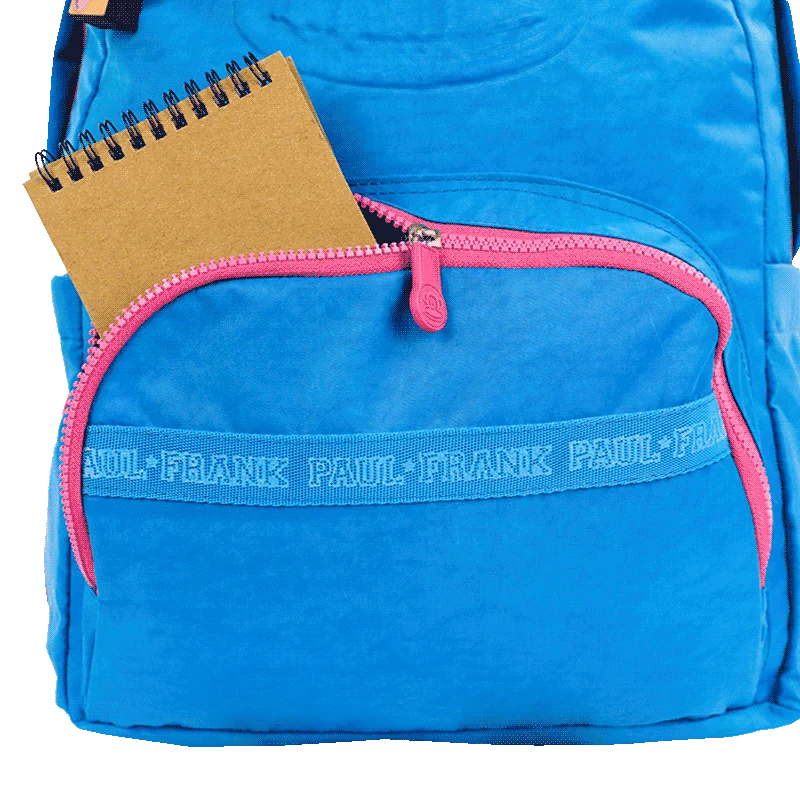 Mochila Grande Paul Frank Classics Azul - Aquamarine