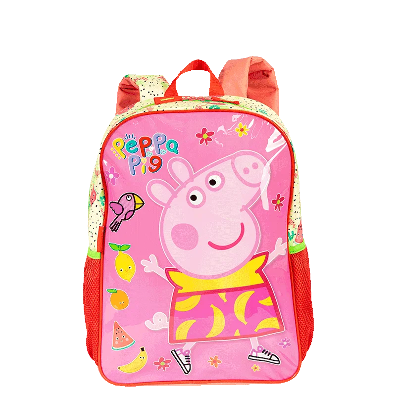 Mochila Grande Peppa Fruits - Colorido