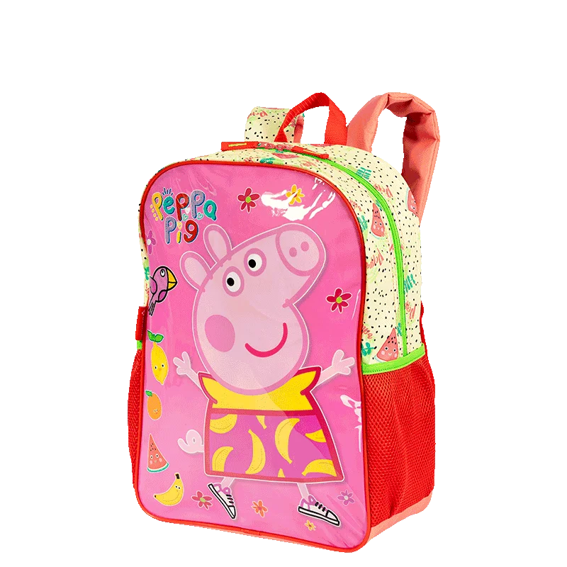 Mochila Grande Peppa Fruits - Colorido