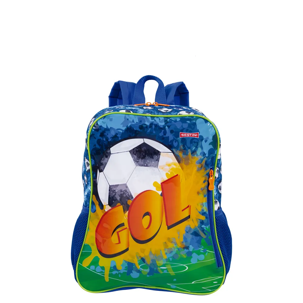 Mochila Grande Sestini 21M Futebol Colorido