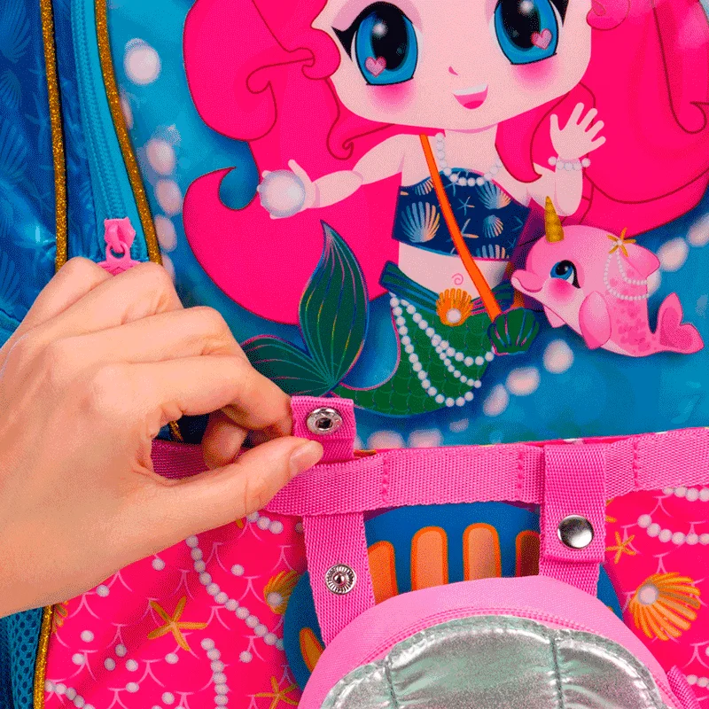 Mochila Grande com Bolsa Sestini Y Anime - Colorido