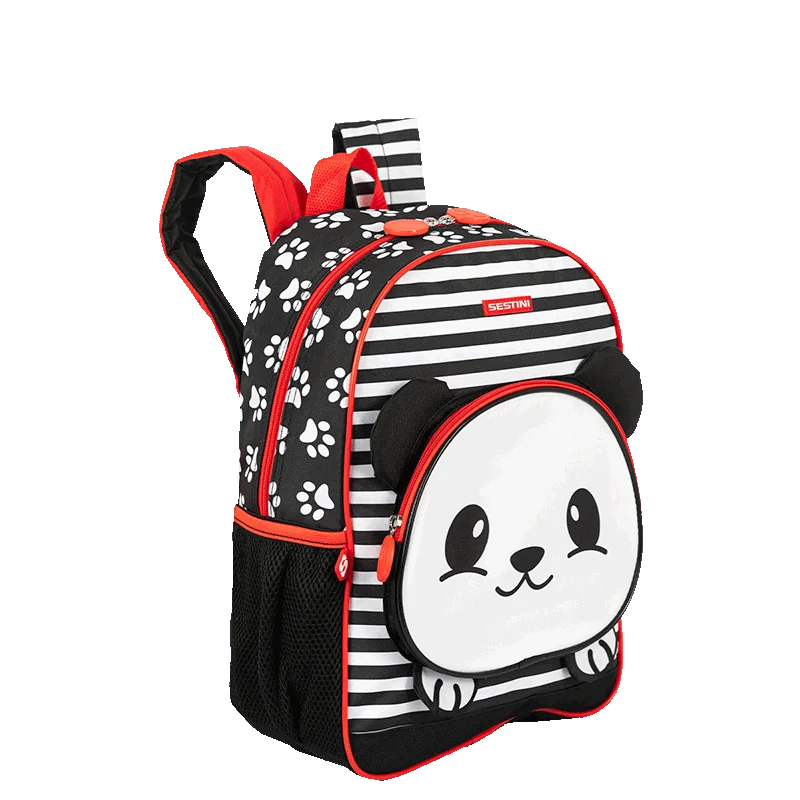 Mochila Média Sestini Kids Panda 4 - Colorido