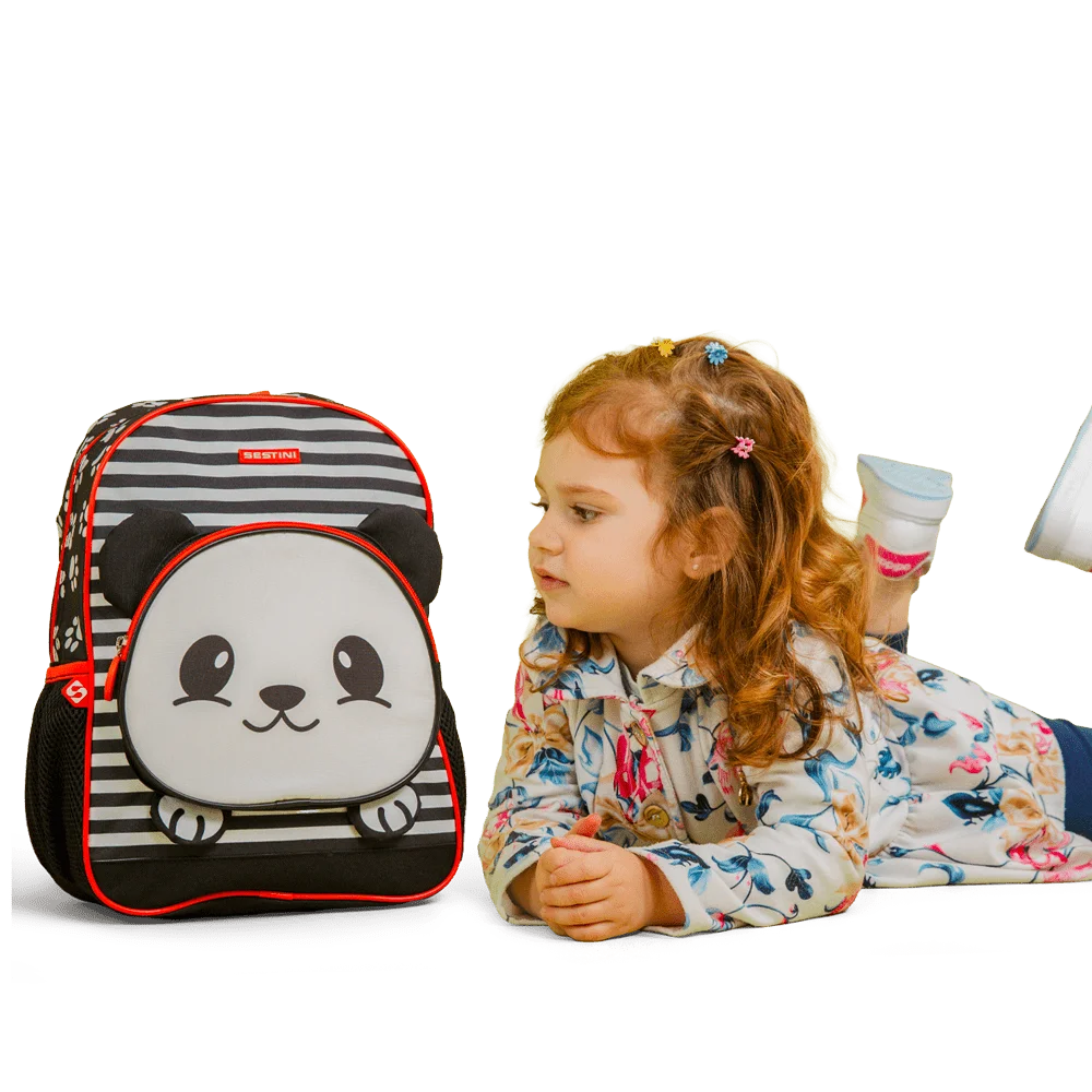 Mochila Média Sestini Kids Panda 4 - Colorido
