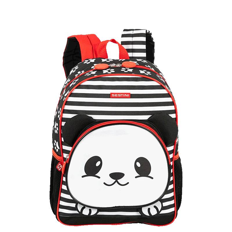 Mochila Média Sestini Kids Panda 4 - Colorido