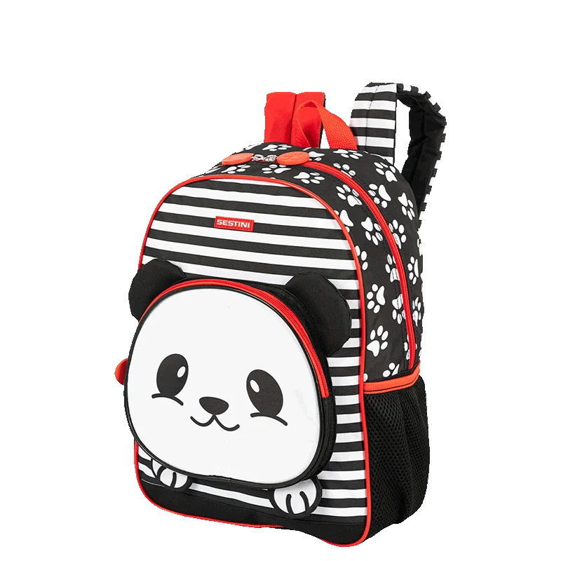 Mochila Média Sestini Kids Panda 4 - Colorido