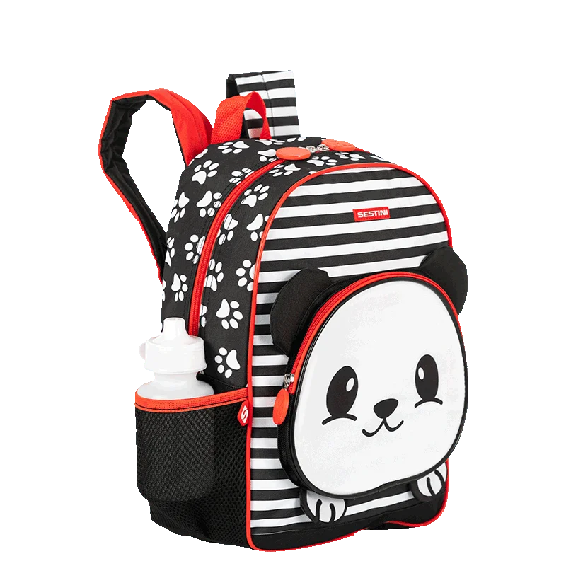 Mochila Média Sestini Kids Panda 4 - Colorido