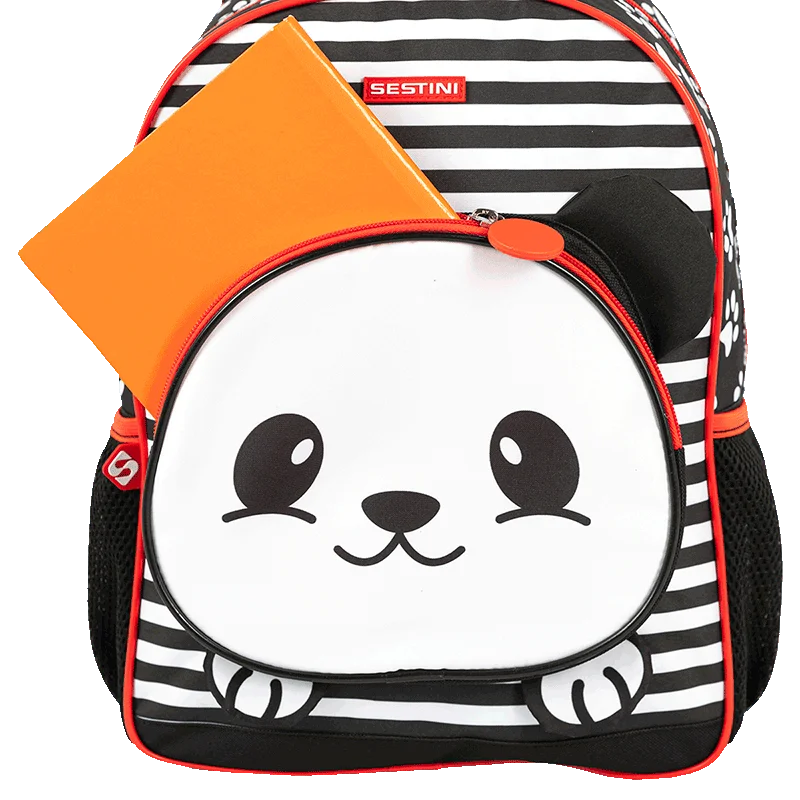 Mochila Média Sestini Kids Panda 4 - Colorido