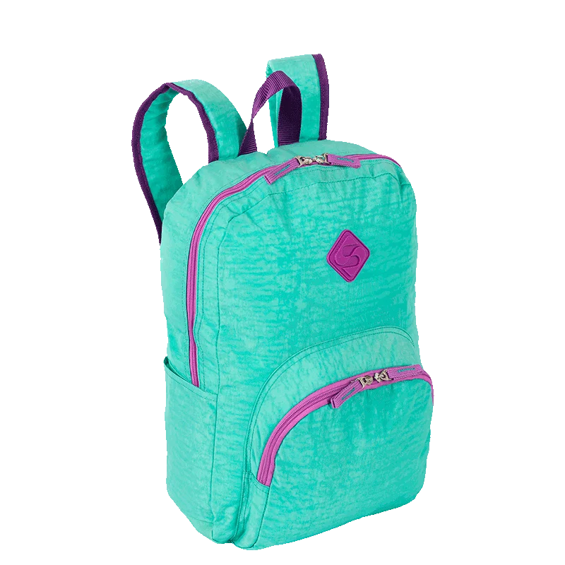 Mochila Sestini Happy  Crinkle 2 Double Azul - Turquesa