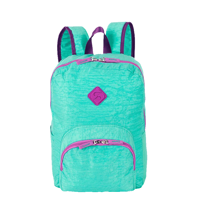 Mochila Sestini Happy Crinkle 2 Double Azul - Turquesa