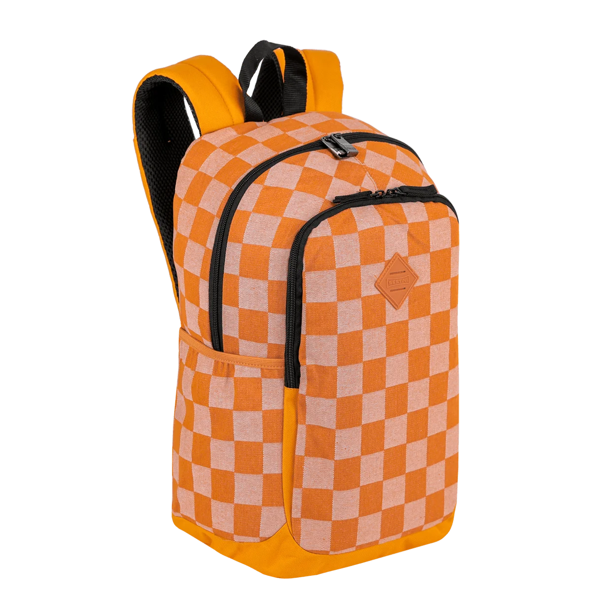 Mochila Sestini Magic Jeans Xadrez - Amarelo