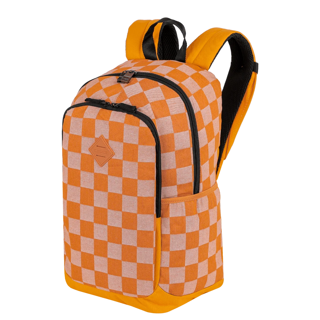 Mochila Sestini Magic Jeans Xadrez - Amarelo