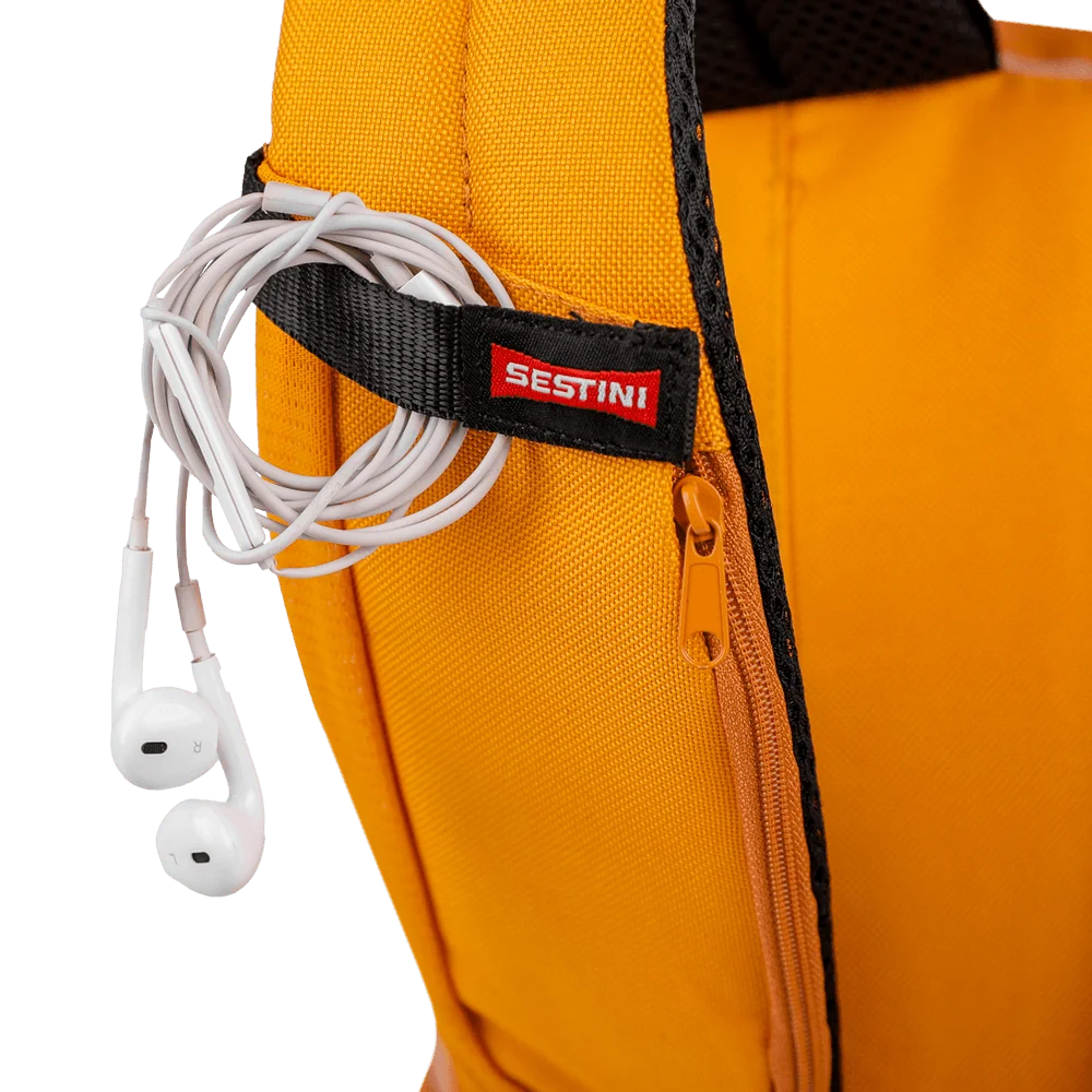 Mochila Sestini Magic Jeans Xadrez - Amarelo
