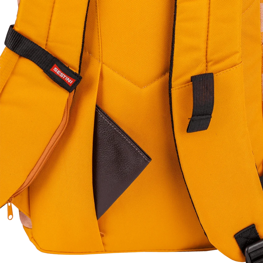 Mochila Sestini Magic Jeans Xadrez - Amarelo