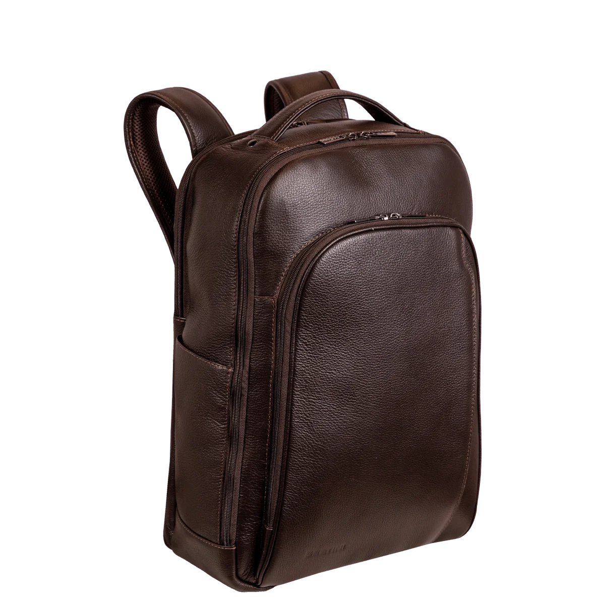 Mochila Slim 2 Compartimentos Notebook 15,6 Sestini Prime Couro - Café