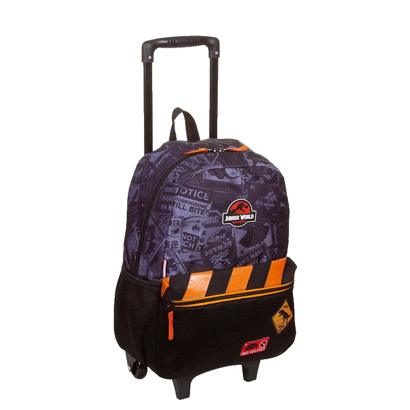 Mochila de Rodinha Grande Jurassic M Plus - Colorido