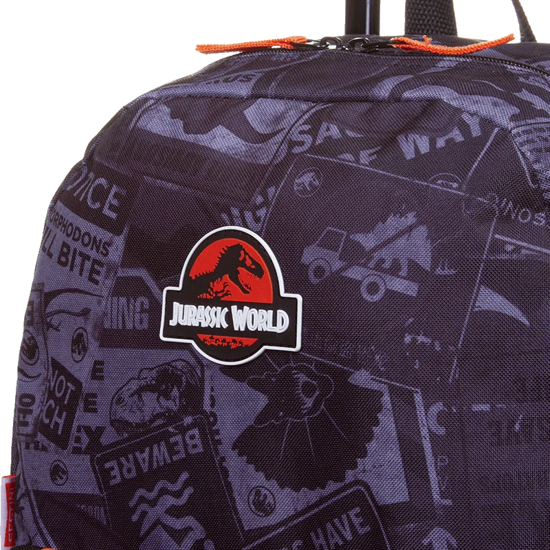 Mochila de Rodinha Grande Jurassic M Plus - Colorido