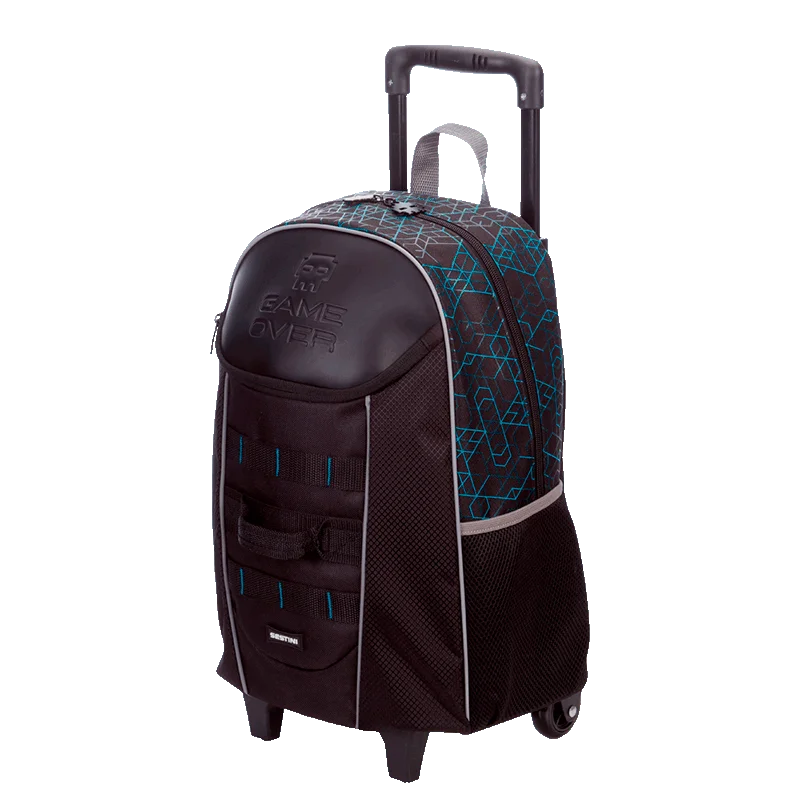 Mochila de Rodinhas Grande Sestini X Game Over - Colorido