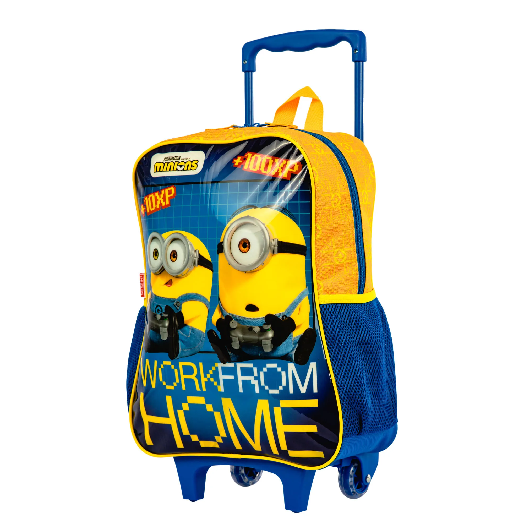 Mochilete Grande Minions Gamer - Colorido