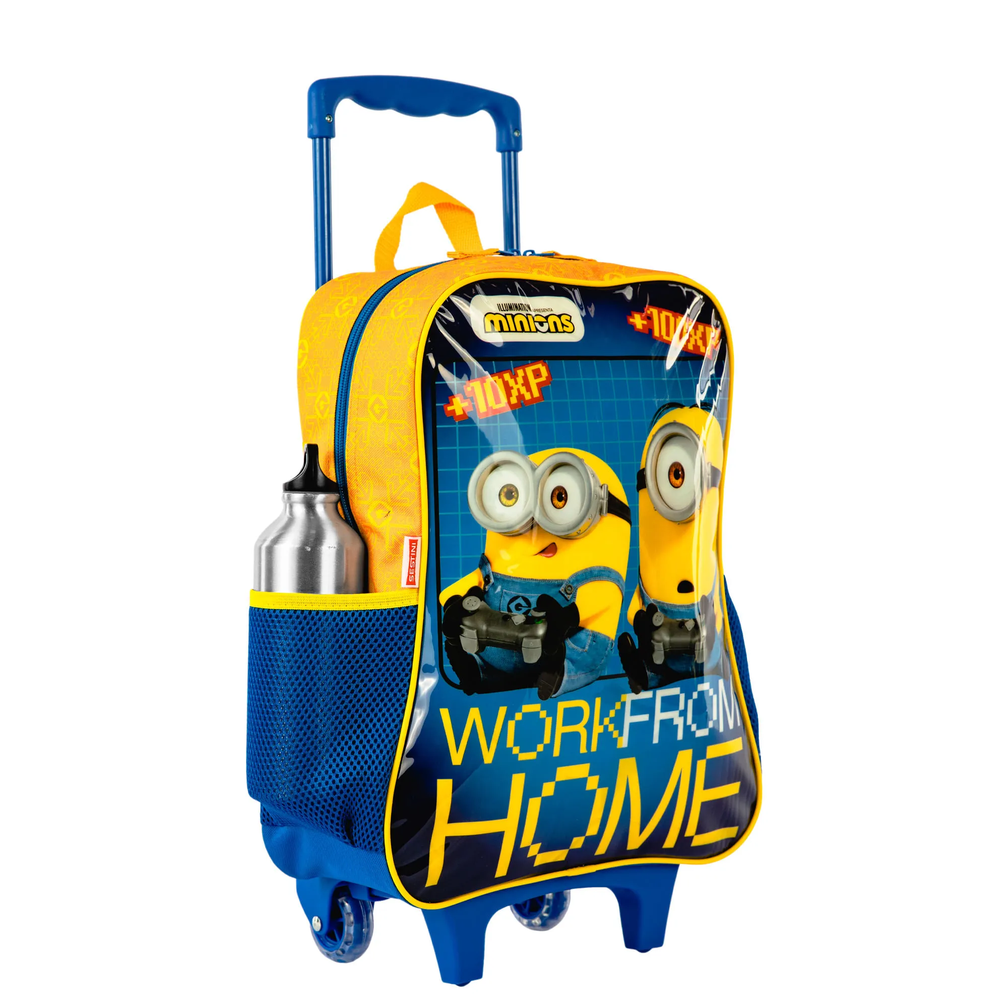 Mochilete Grande Minions Gamer - Colorido