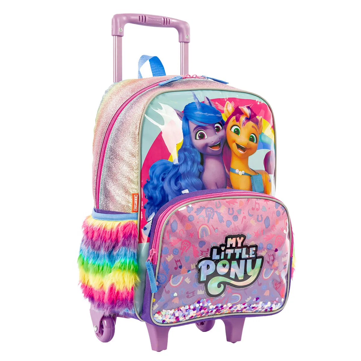 Mochilete Grande My Little Pony Confete - Colorido