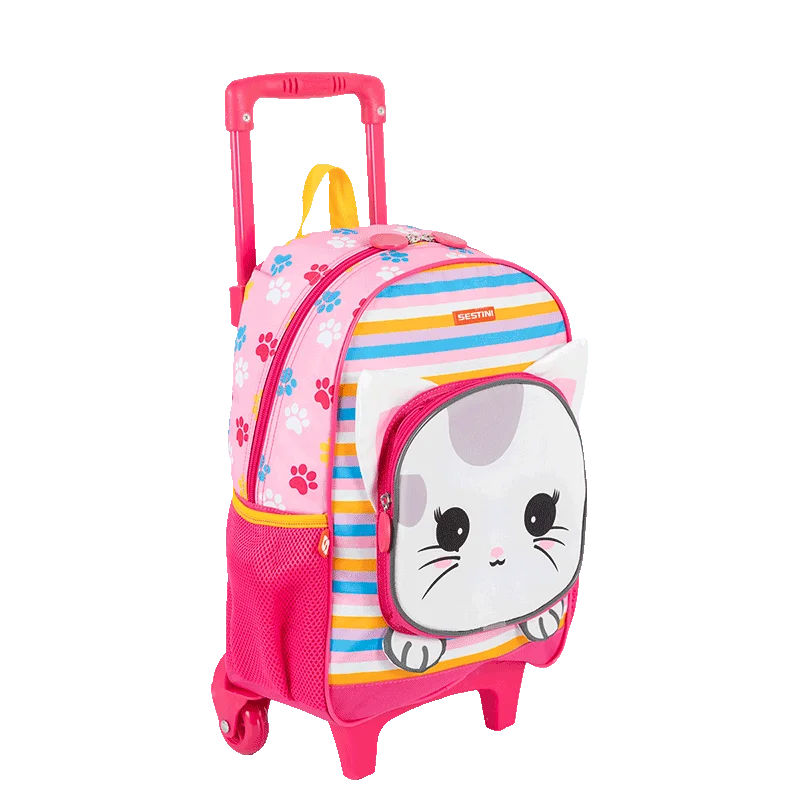 Mochilete Média Sestini Kids Cat 4 - Colorido