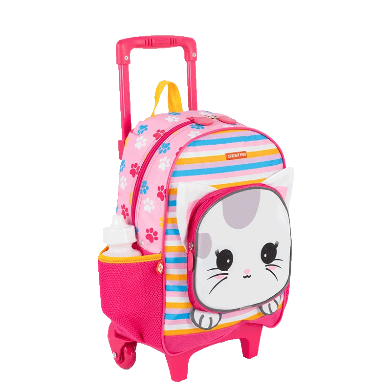 Mochilete Média Sestini Kids Cat 4 - Colorido
