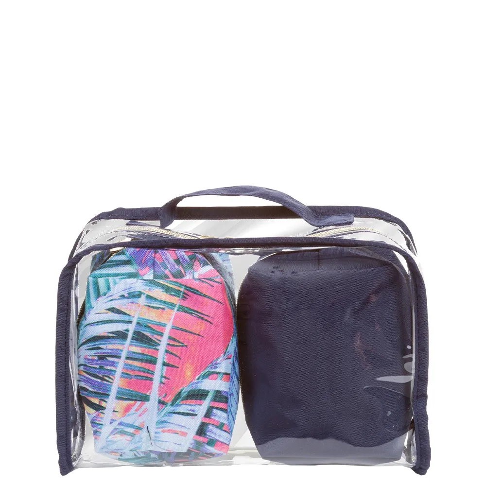 Necessaire 3 Peças Colorido - Folhas