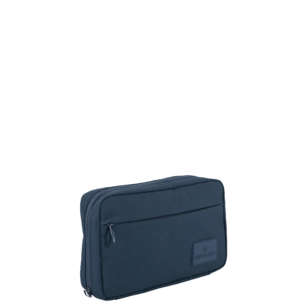 Necessaire Organizador de Cabos e Acessórios Eletronicos Azul - Marinho