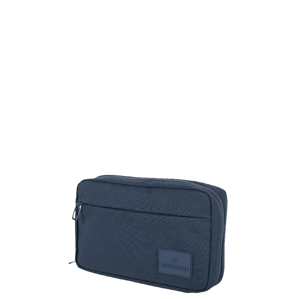 Necessaire Organizador de Cabos e Acessórios Eletronicos Azul - Marinho